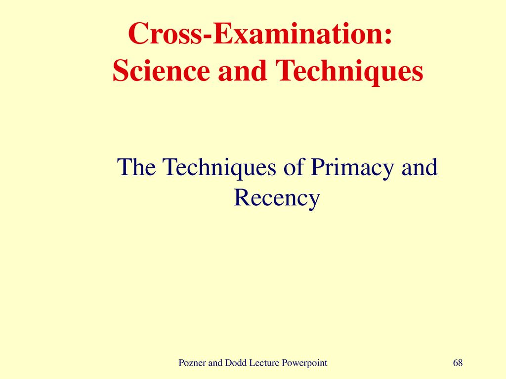 cross examination science and techniques pdf download